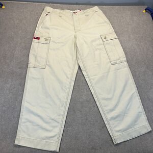 Tommy Hilfiger Centennial Cargo Pants Men's 34x30 Khaki Tan NOS y2k Vintage